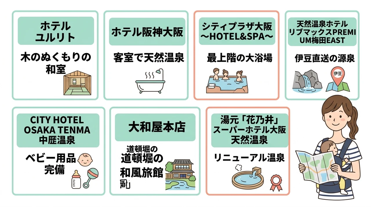 キッズプラザ大阪周辺で赤ちゃん連れに最適な和室ホテル7選