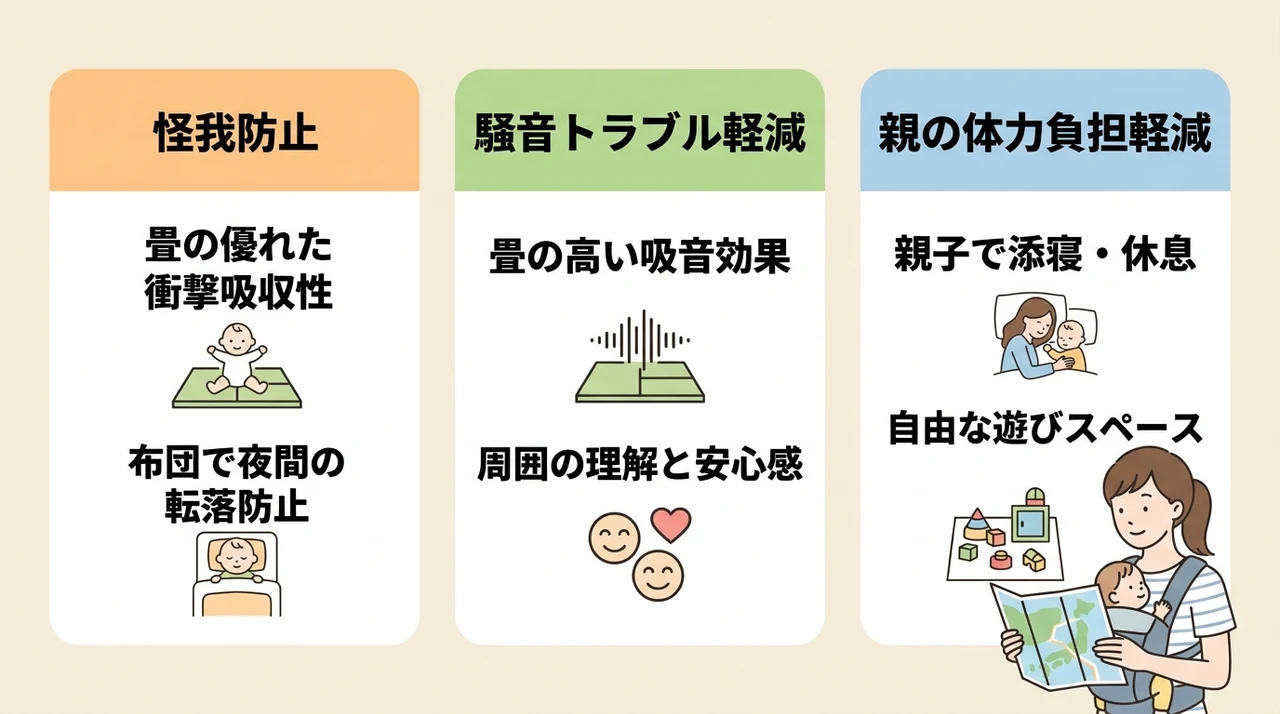 赤ちゃん連れ旅行で和室ホテルを選ぶべき3つのメリット