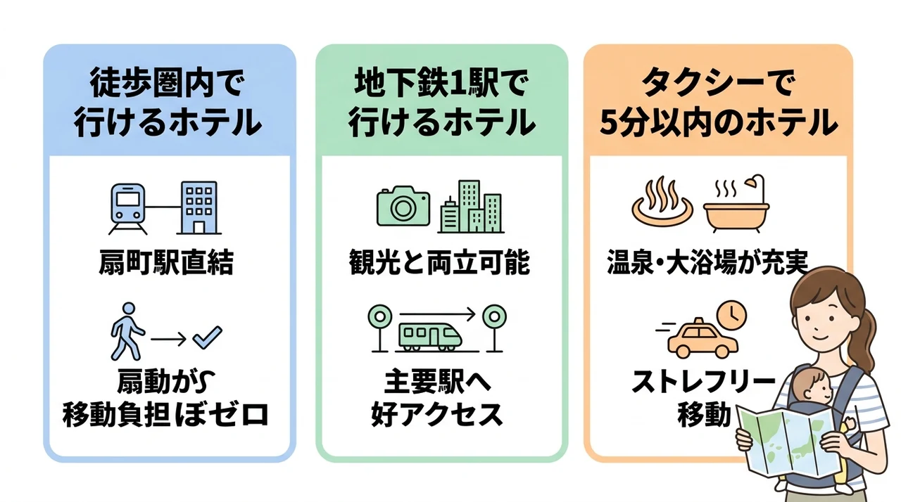 キッズプラザ大阪へのアクセスで選ぶおすすめホテル3タイプ