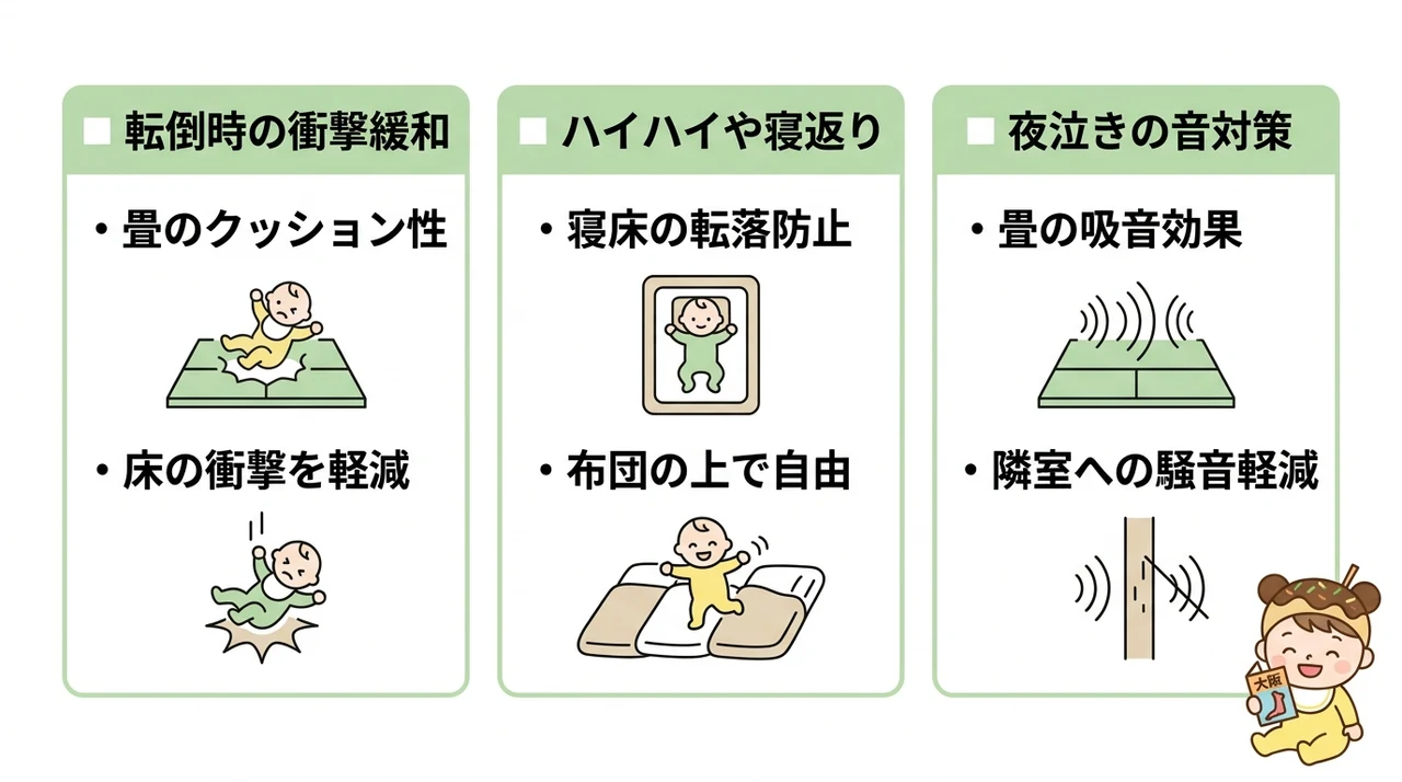 和室が赤ちゃん連れ旅行に選ばれる3つの理由