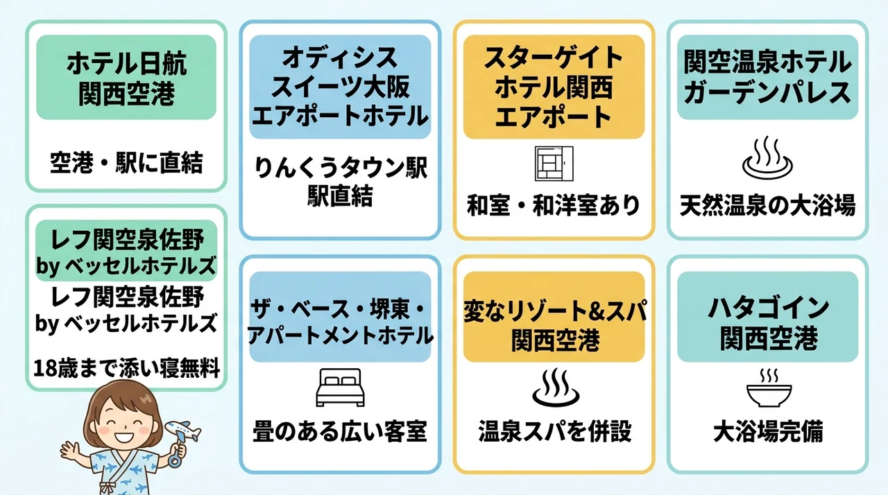 関西空港周辺で子連れ家族におすすめのホテル8選