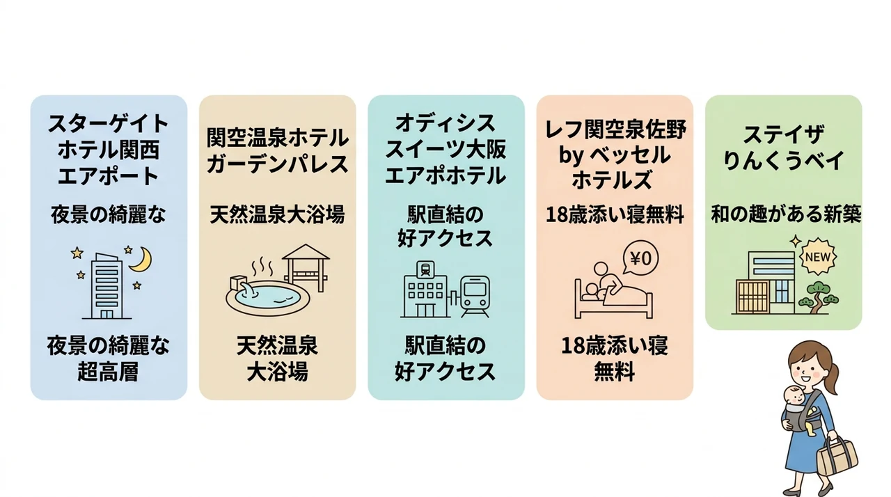 りんくうタウンで赤ちゃんと泊まれる和室ホテルおすすめ5選