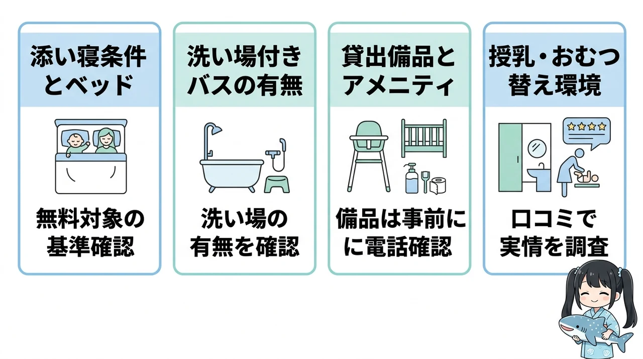 ホテル選びで必ず確認したい赤ちゃん向け設備