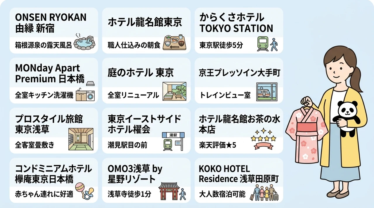 東京で泊まりたい子連れ向け和室ホテル12選