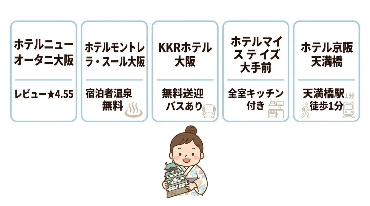 大阪城周辺で赤ちゃん連れに優しい和室のあるホテル5選