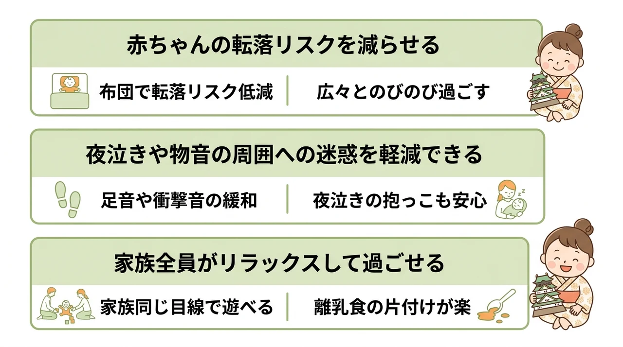 子連れ旅行で和室・畳の部屋を選ぶべき3つの理由