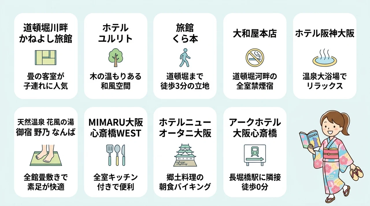 大阪市内で子連れにおすすめの和室・和洋室ホテル10選