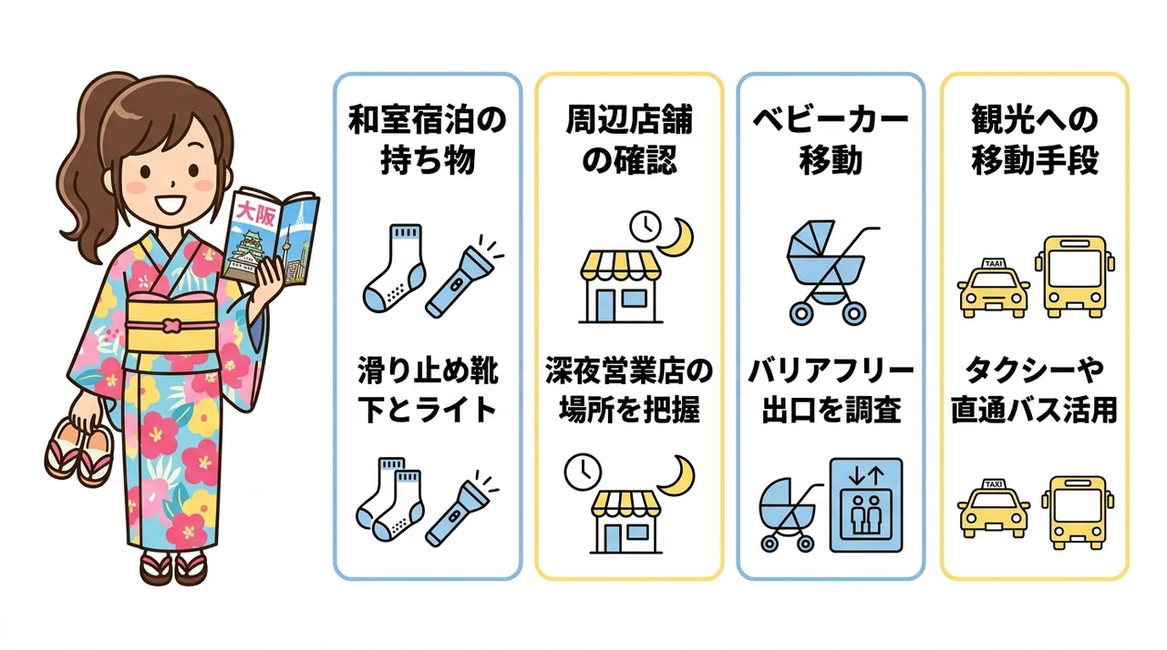 子連れ旅行を快適にする持ち物と周辺施設の確認ポイント
