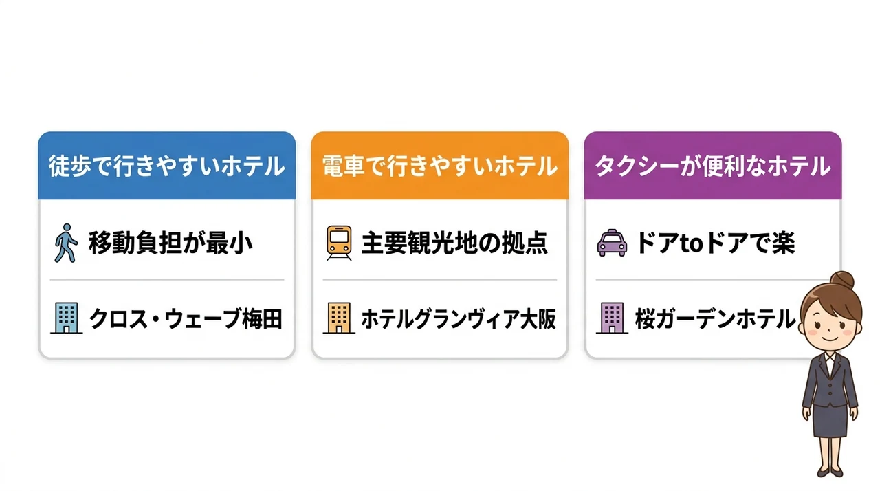 キッズプラザ大阪までのアクセス別おすすめホテル