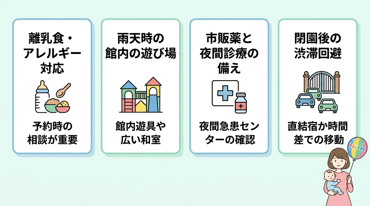 子連れ旅行でありがちな不安を解消する備え