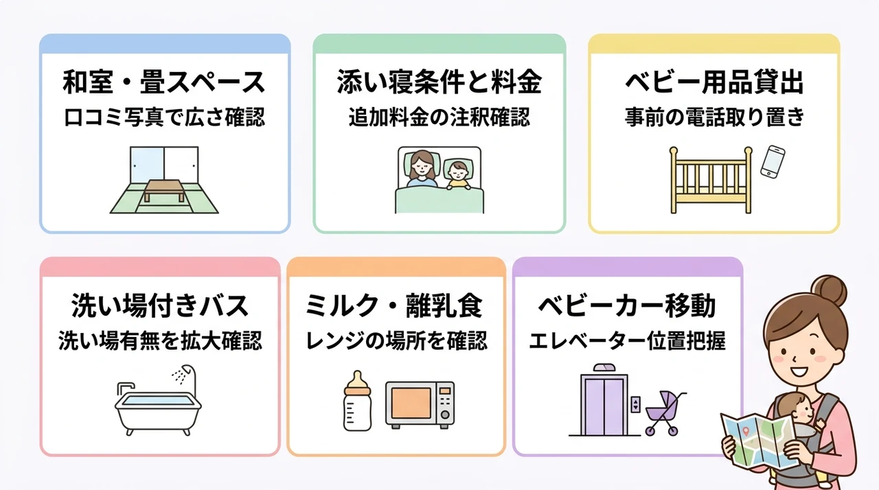 子連れ宿泊で失敗しないための比較ポイント