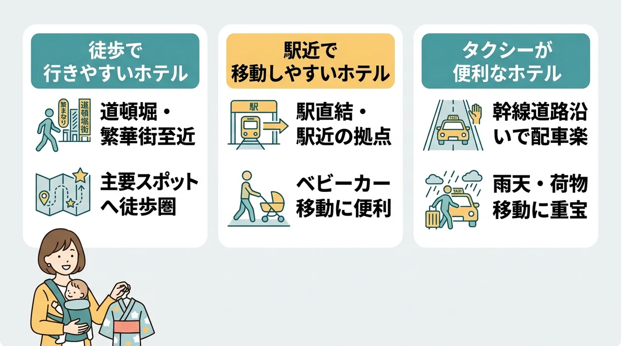 心斎橋観光に便利なホテル立地とアクセス比較