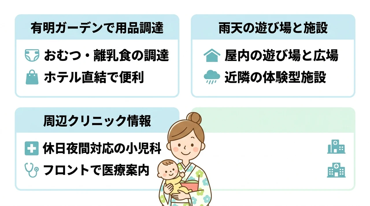 有明ホテル滞在中の不安を解消する周辺環境と過ごし方