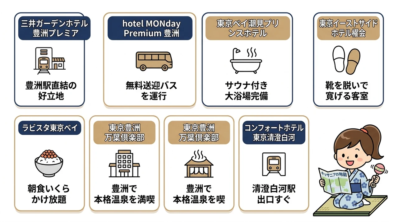 キッザニア東京周辺の子連れにおすすめホテル7選