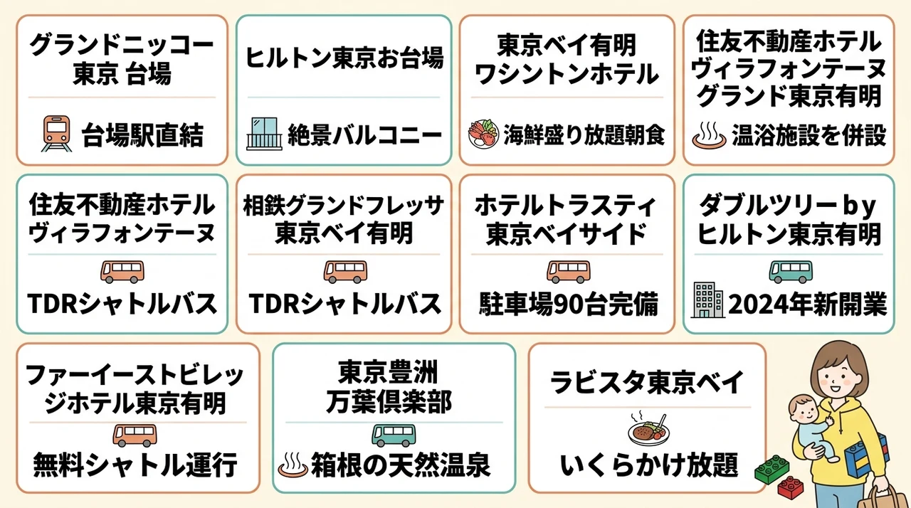 レゴランド東京周辺で子連れに優しいホテル10選