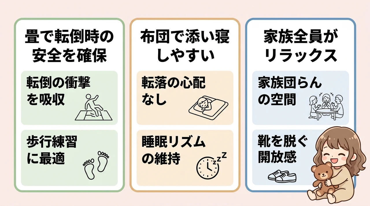 赤ちゃん連れ旅行で和室が選ばれる3つの理由