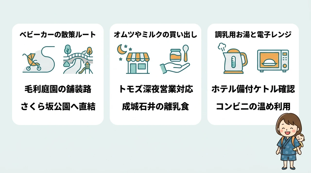 六本木エリアを子連れで快適に過ごすための周辺情報