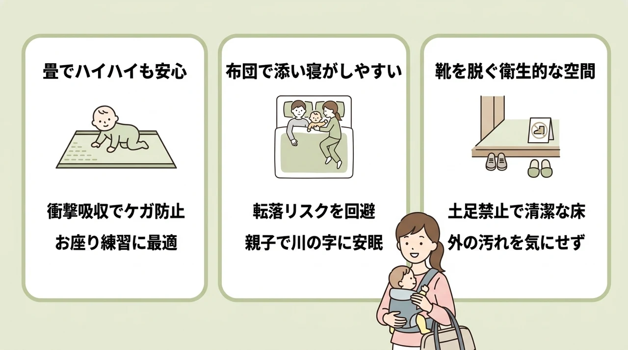 赤ちゃん連れが和室ホテルを選ぶべき3つの理由
