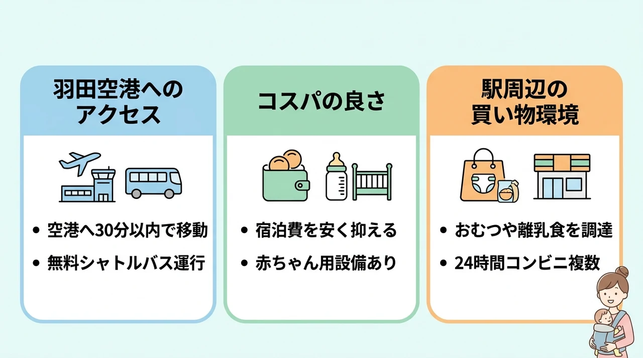大森エリアの子連れホテルで実感した3つのメリット