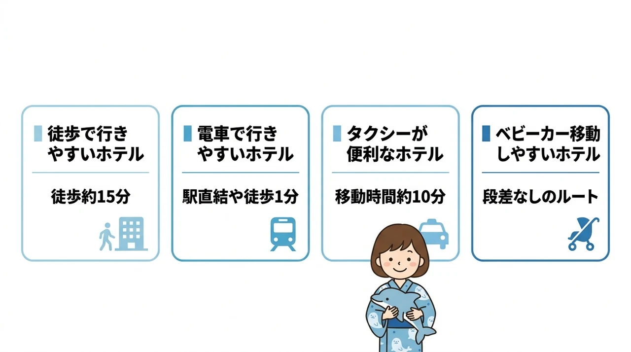 水族館までのアクセスで選ぶホテル比較