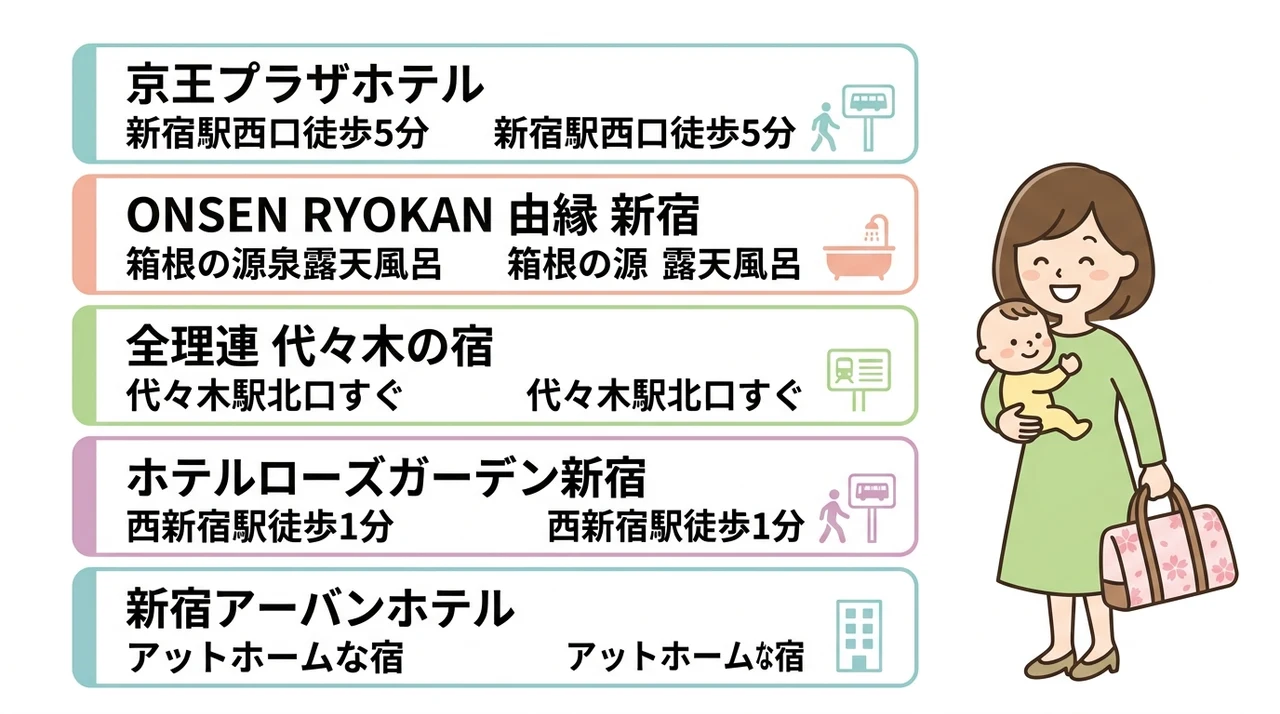 新宿御苑周辺で子連れにおすすめの和室・和洋室ホテル5選