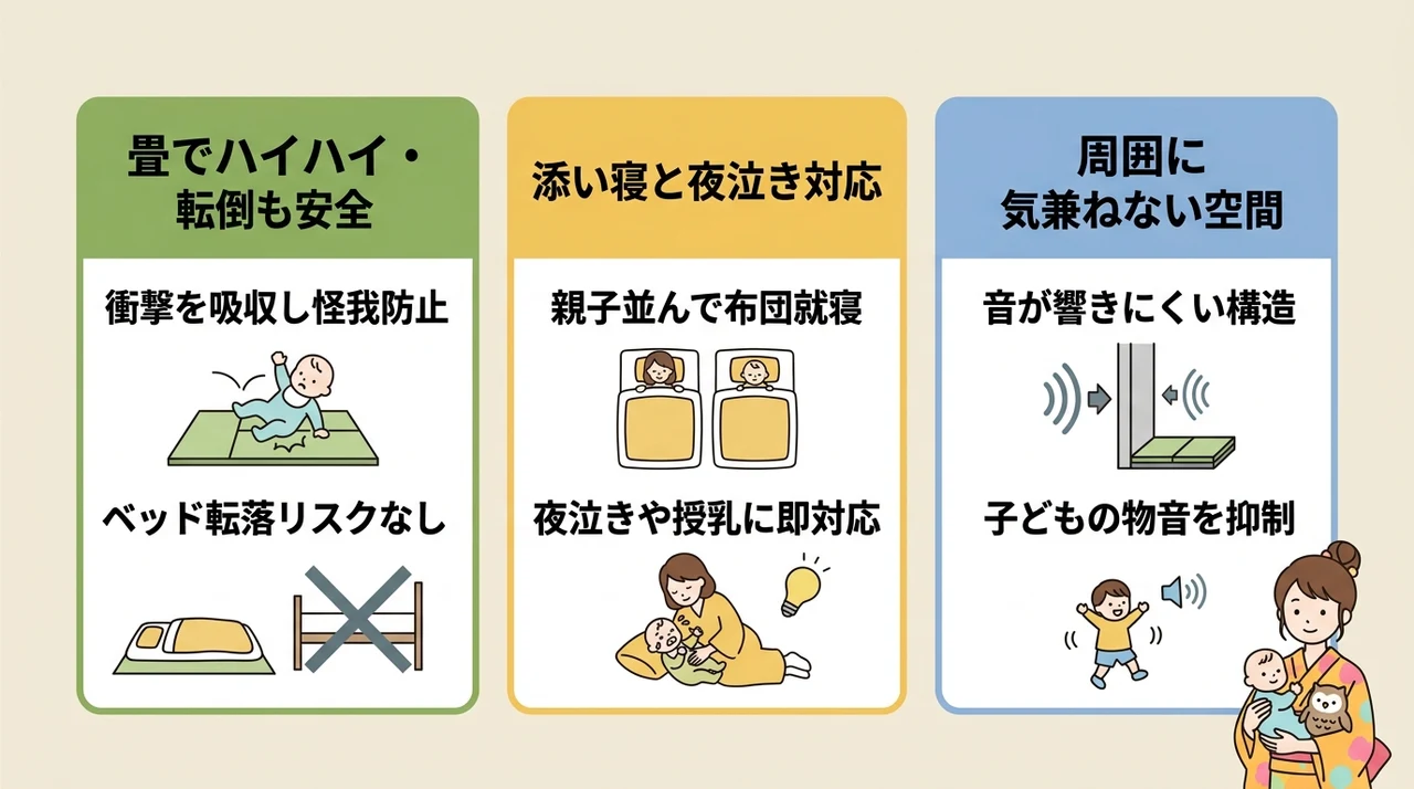 赤ちゃん連れファミリーが和室ホテルを選ぶべき3つの理由