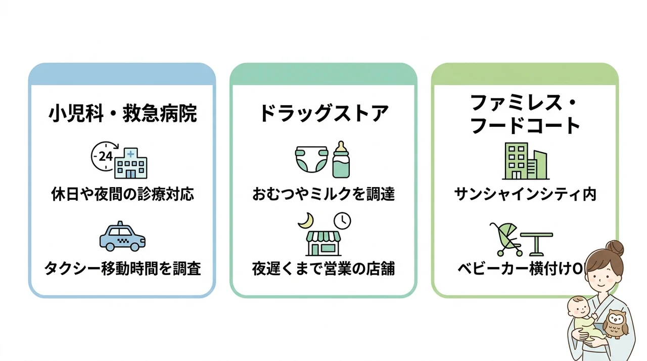 池袋駅周辺の子連れに嬉しい安心情報