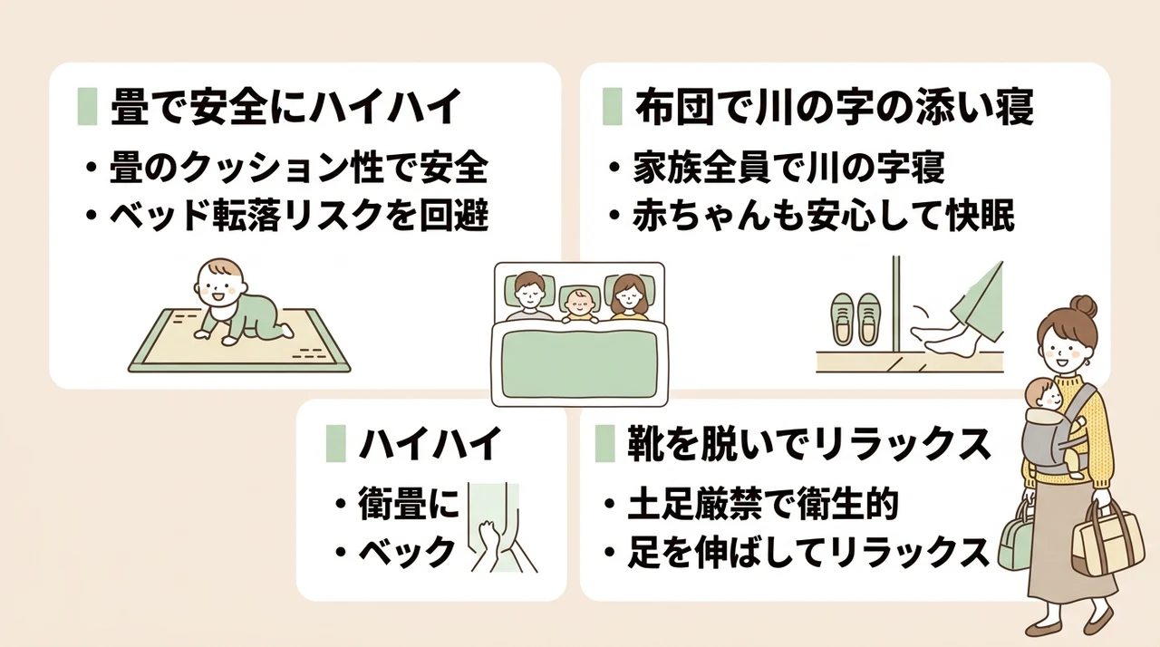 赤ちゃん連れ家族が和室ホテルを選ぶべき3つの理由