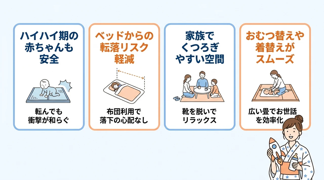子連れ旅行で和室・和洋室が選ばれる理由