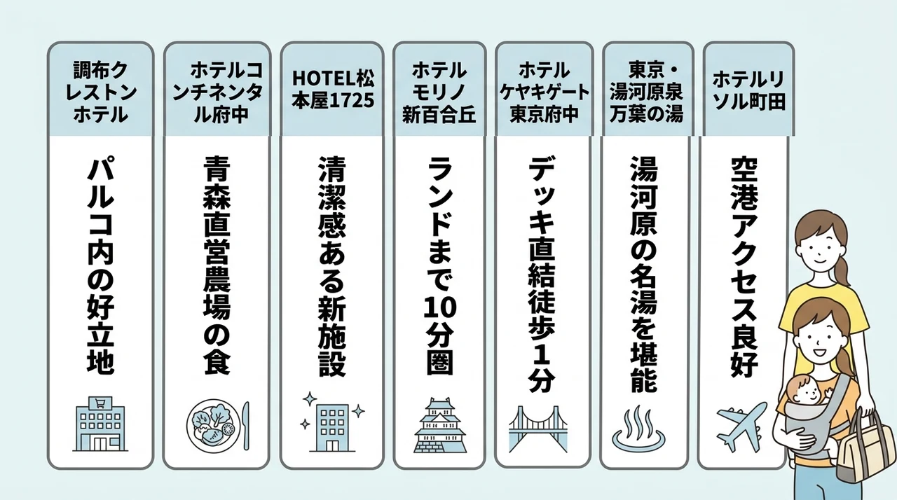 よみうりランド周辺の子連れにおすすめホテル比較7選