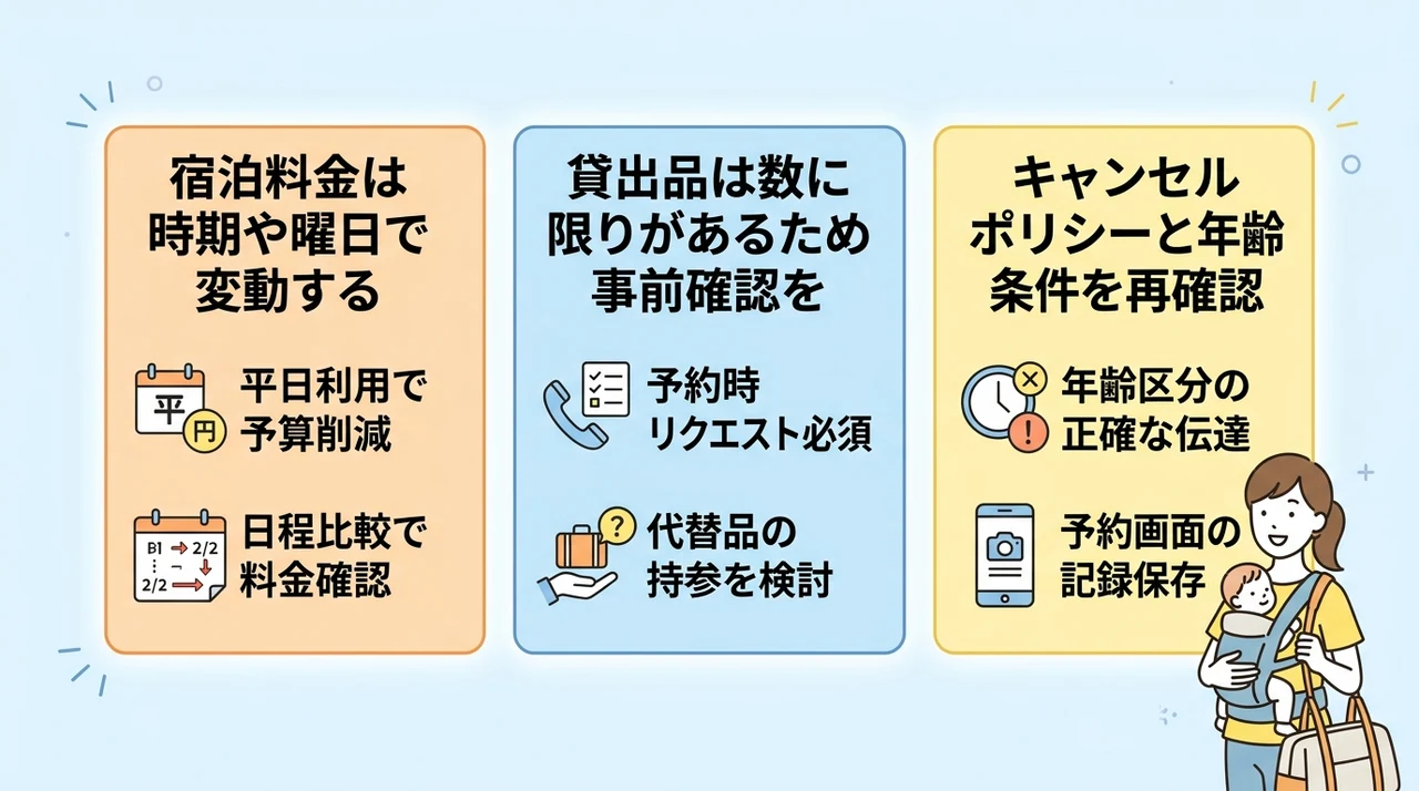 家族旅行の予約前に知っておきたい注意点