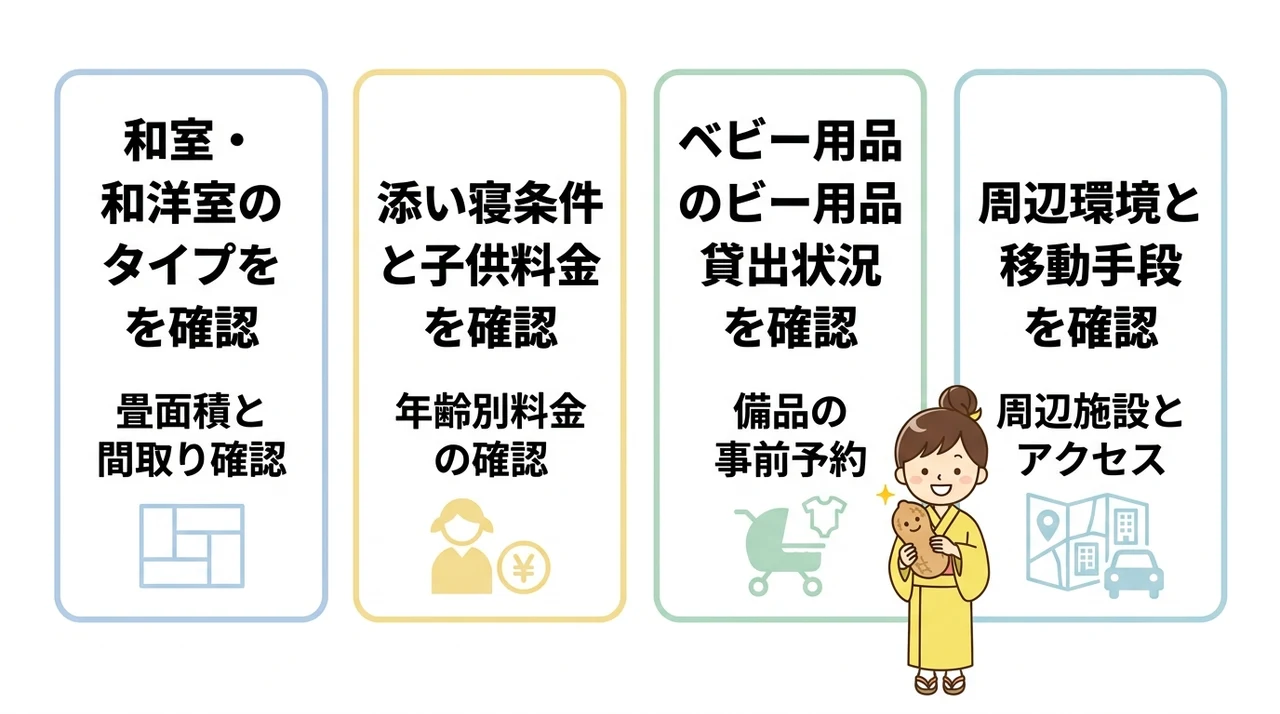 和室ホテル予約前に確認すべき4つのポイント