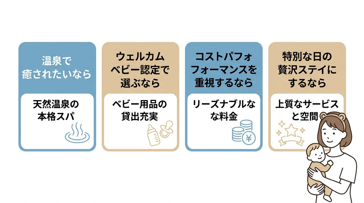 舞浜ホテルの和室を比較！目的別おすすめの選び方