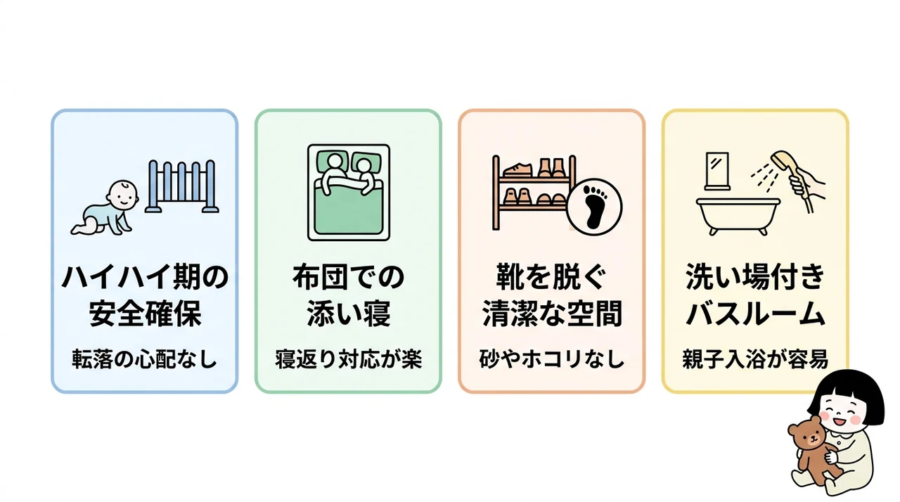 赤ちゃん連れ家族が和室ホテルを選ぶべき理由