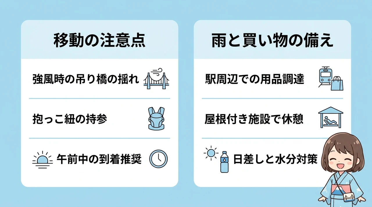 赤ちゃん連れで三島スカイウォークへ行く前に確認したいこと