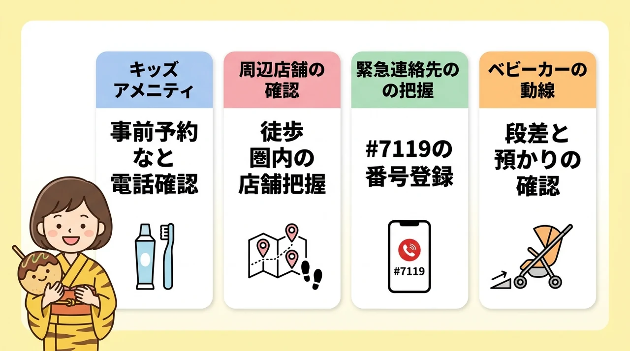 もしもの時に慌てない|子連れ旅行の実用的な準備と周辺情報