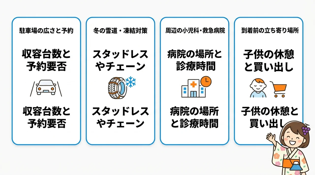 車移動ファミリーが知っておくべきアクセス情報