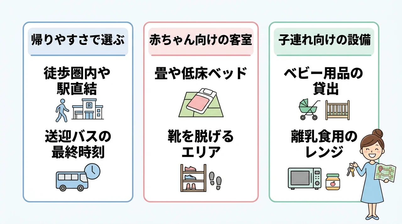 イクスピアリ周辺で子連れが泊まるホテルの選び方
