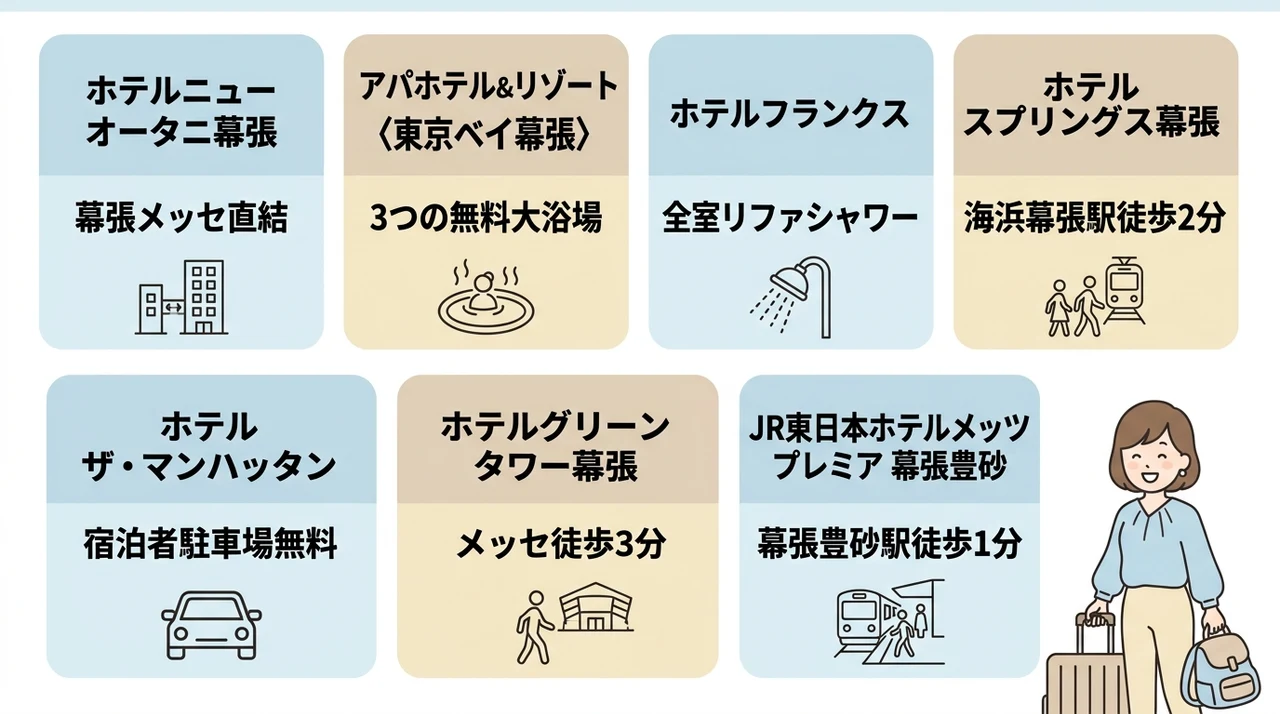 幕張メッセ徒歩圏内のおすすめホテル7選【子連れ目線で比較】