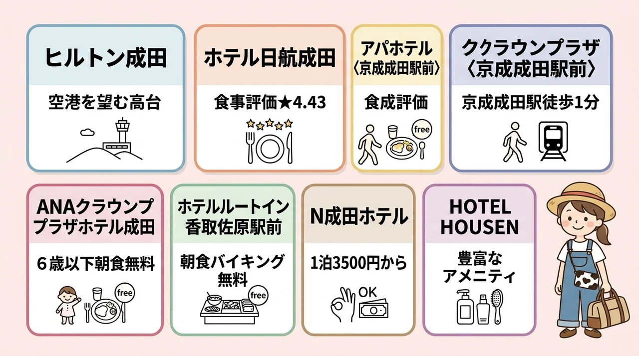 成田ゆめ牧場から車で行ける子連れおすすめホテル7選