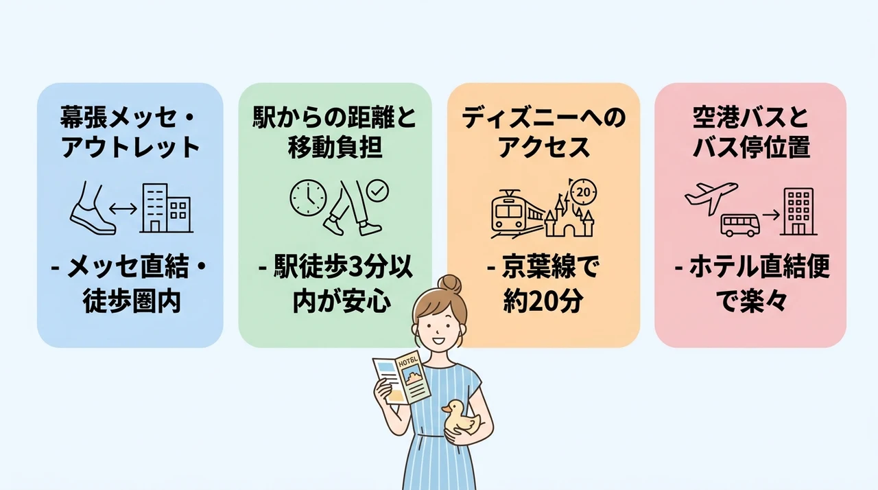 子連れ旅行の移動負担を減らす立地とアクセス情報