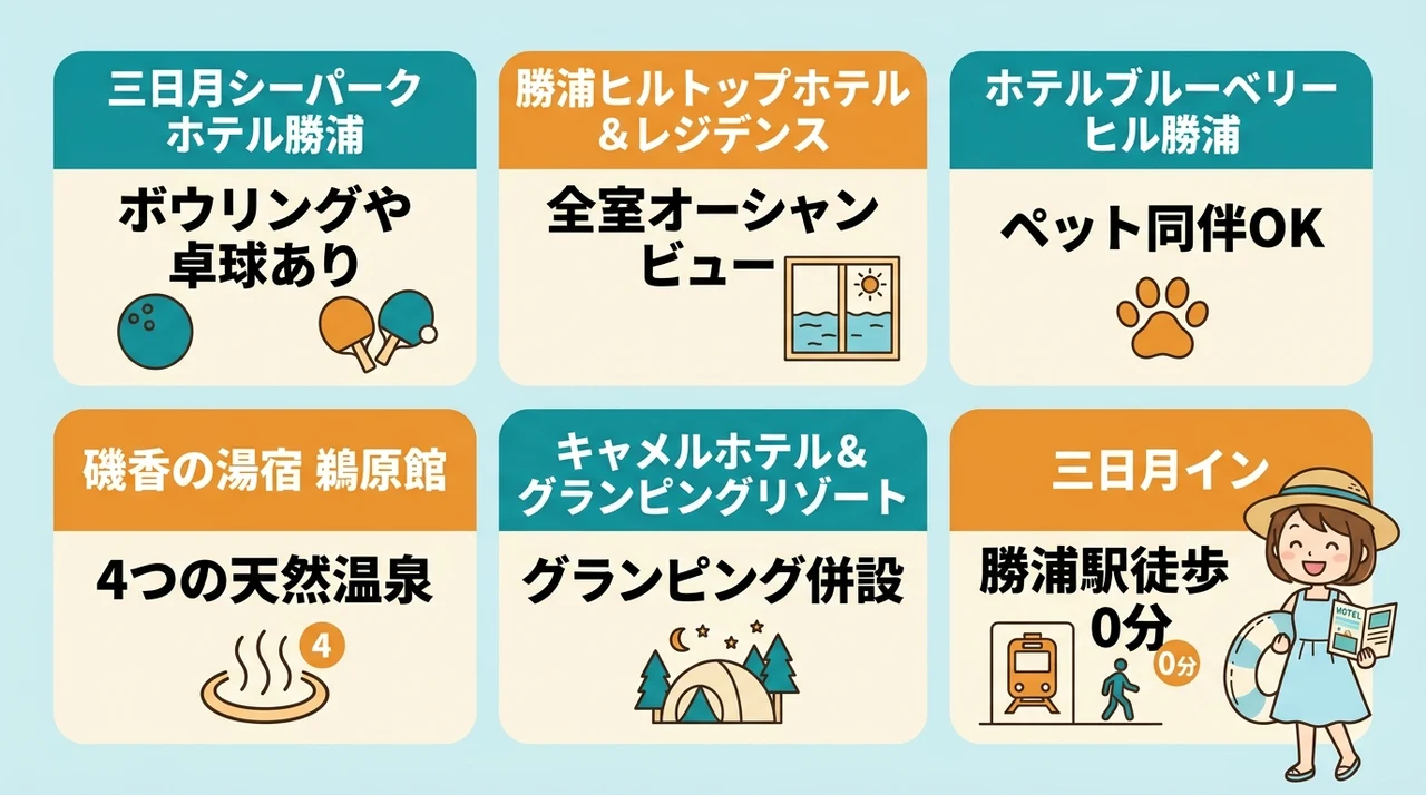 勝浦エリアで子連れ家族におすすめのホテル6選
