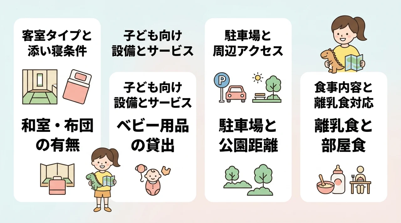 子連れホテル選びで失敗しないための4つの比較ポイント