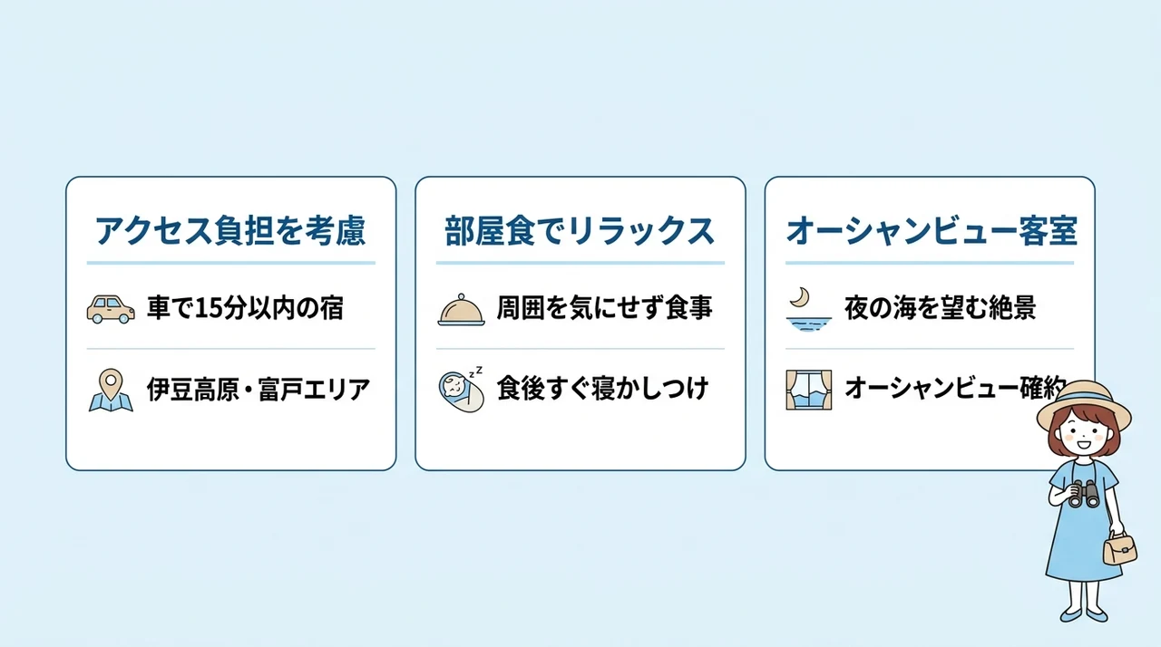 海沿い観光後の疲れを癒す宿の選び方と過ごし方