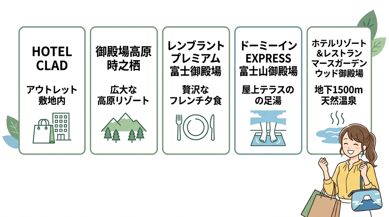 御殿場プレミアムアウトレット周辺で子連れに最適なホテル5選