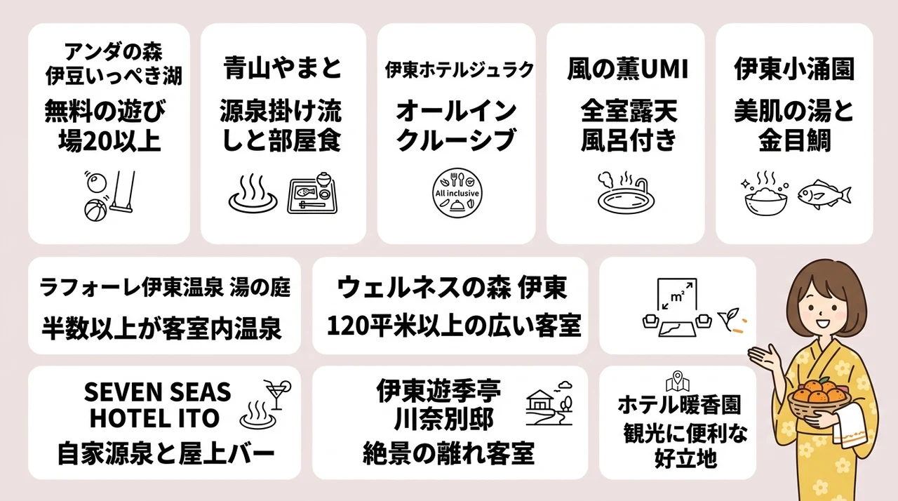 子連れ家族が本当に泊まって良かった伊東のおすすめホテル10選