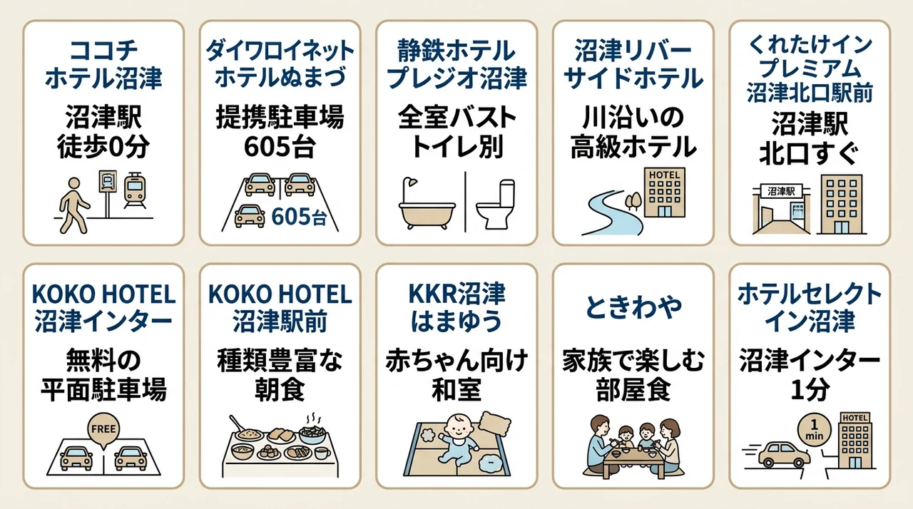 赤ちゃん連れ家族が安心して泊まれる沼津のおすすめホテル10選