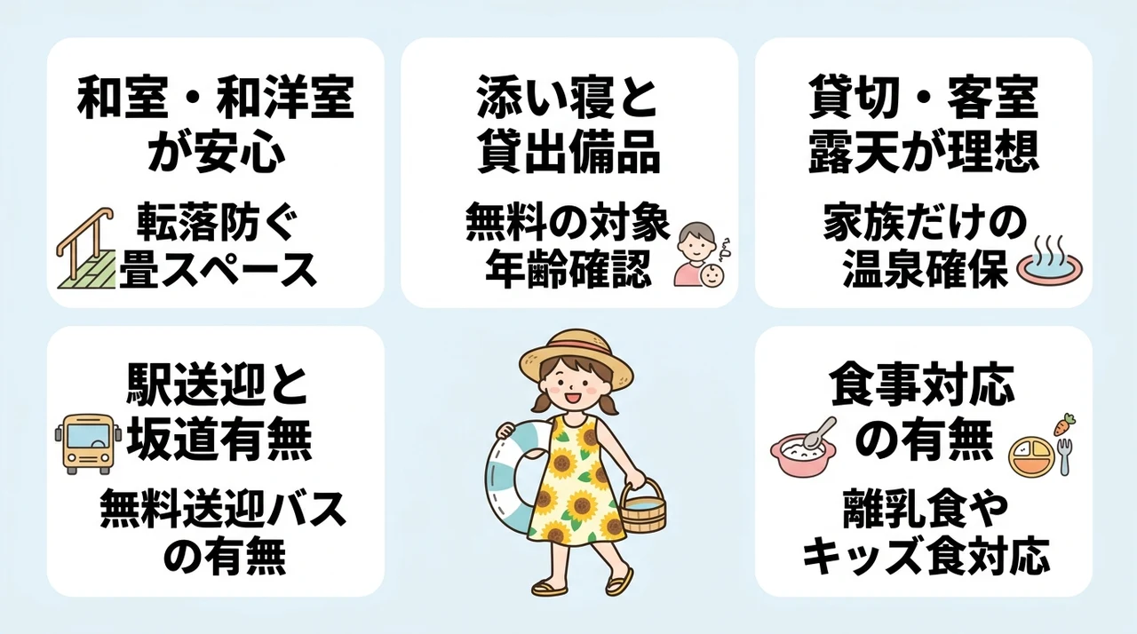 熱海で子連れ旅行に最適なホテル選びの基本条件