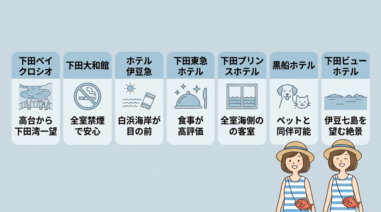 下田エリアで子連れ家族に人気のおすすめホテル7選