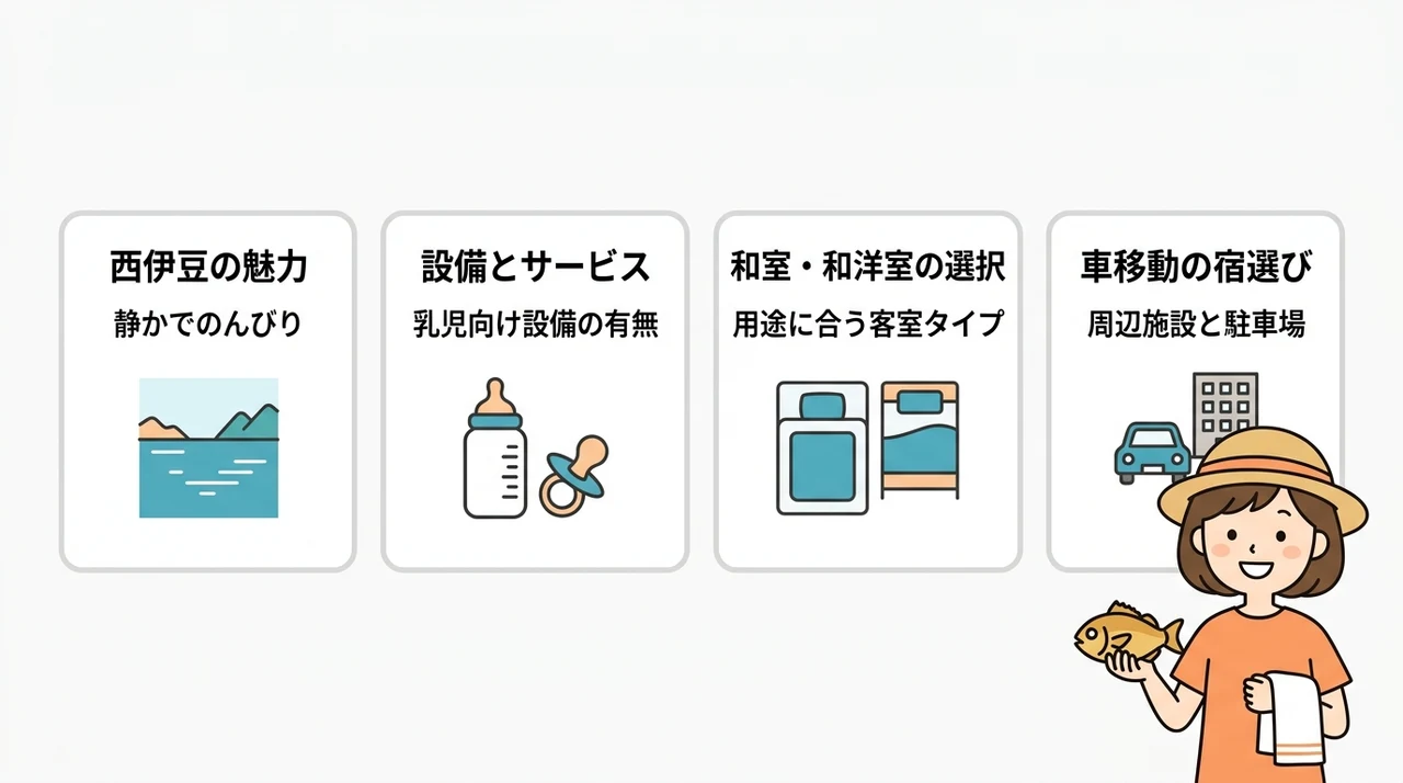 西伊豆で子連れ旅行に最適な宿の選び方と注目ポイント